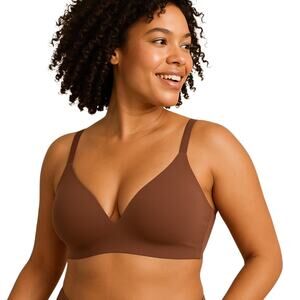 Knix WingWoman Contour Bra Size 8 Chocolate Brown NWT